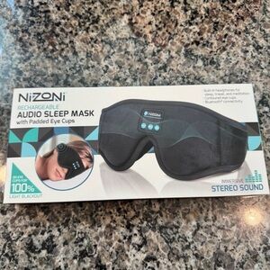 Nizoni Black Rechargeable Audio Sleep Mask